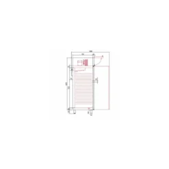 Armoire réfrigérée négative 2 portes inox GN 2/1 1440 l