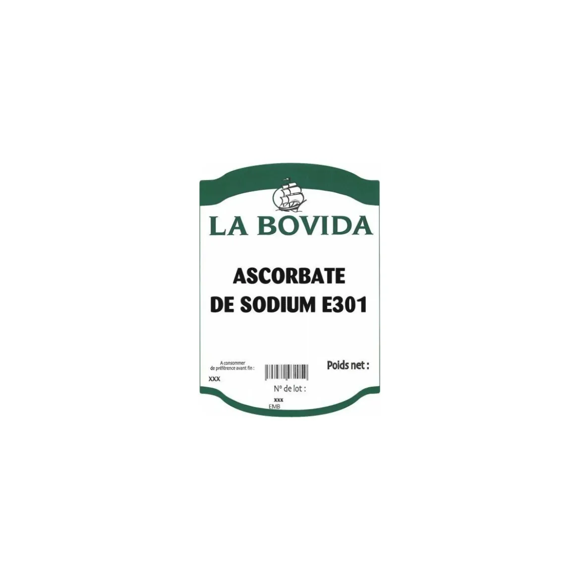Ascorbate de sodium E301 - par 2 kg