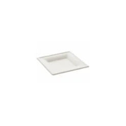 Assiette carrée bagasse ø 15 cm - par 50