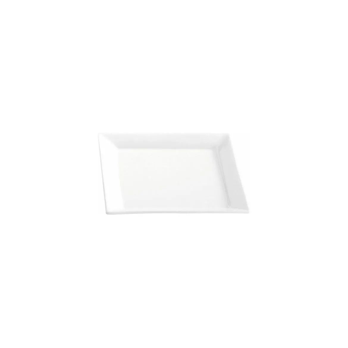 Assiette carrée carla porcelaine blanche 13,5 x 13,5 x 2 cm - par 6