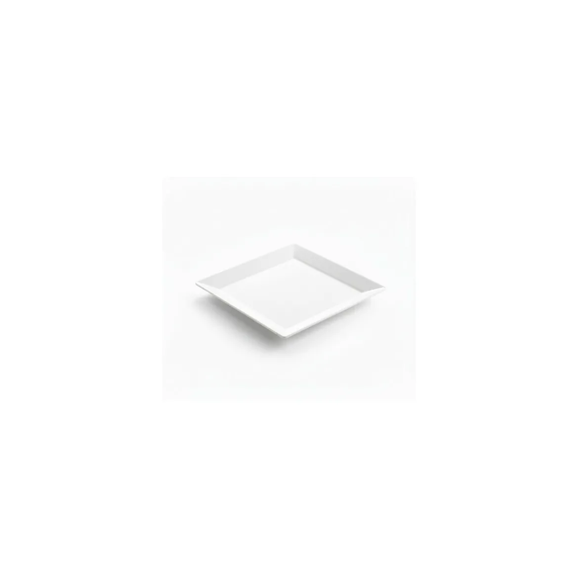 Assiette carrée carla porcelaine blanche 26 x 26 x 2 cm - par 6