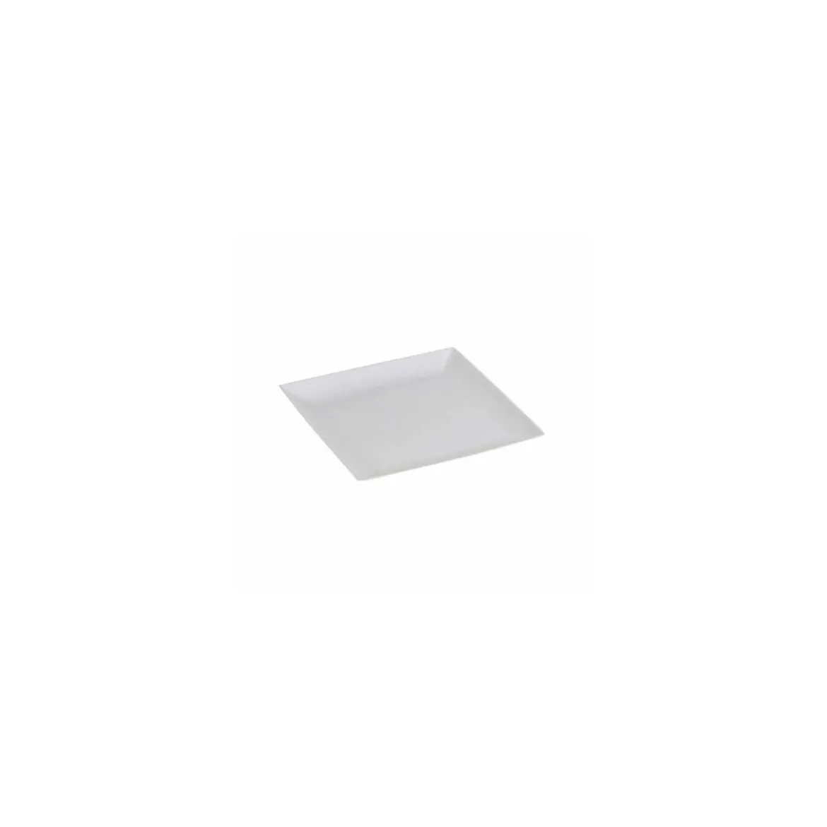 Assiette carrée en bagasse 18 x 18 cm - par 50