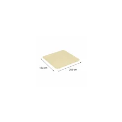 Assiette carton ingraissable kraft brun 135 x 205 mm - par 100
