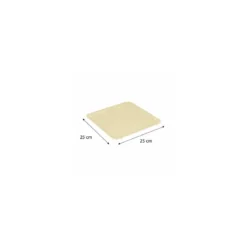 Assiette carton ingraissable kraft brun 250 x 250 mm - par 50