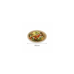 Assiette carton kraft ø 230 mm - par 50