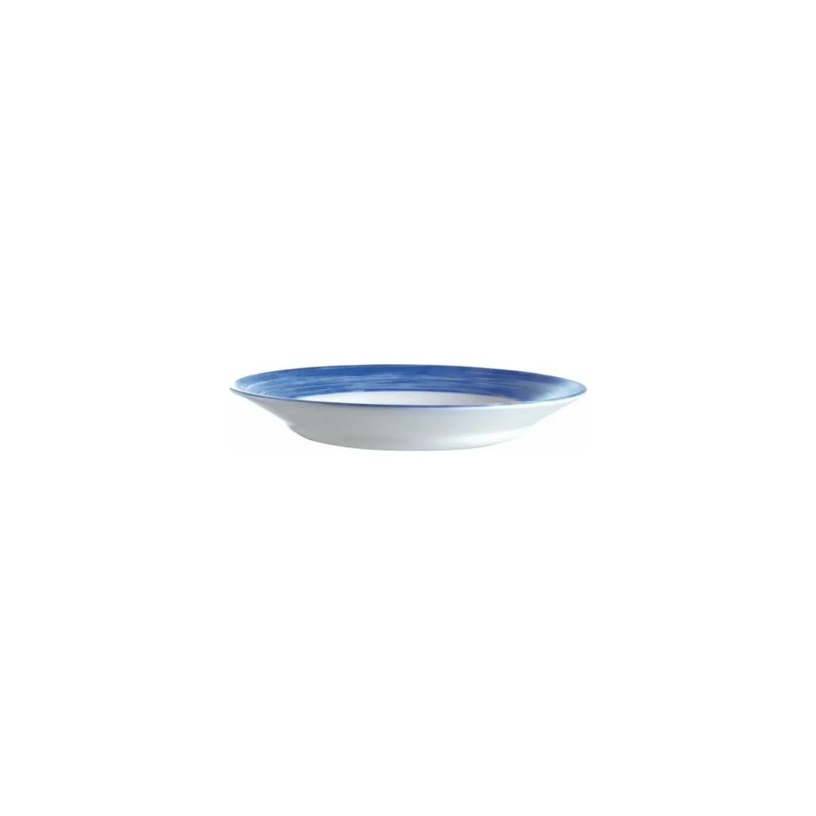 Assiette creuse Brush blue jean ø 22,5 cm - par 12