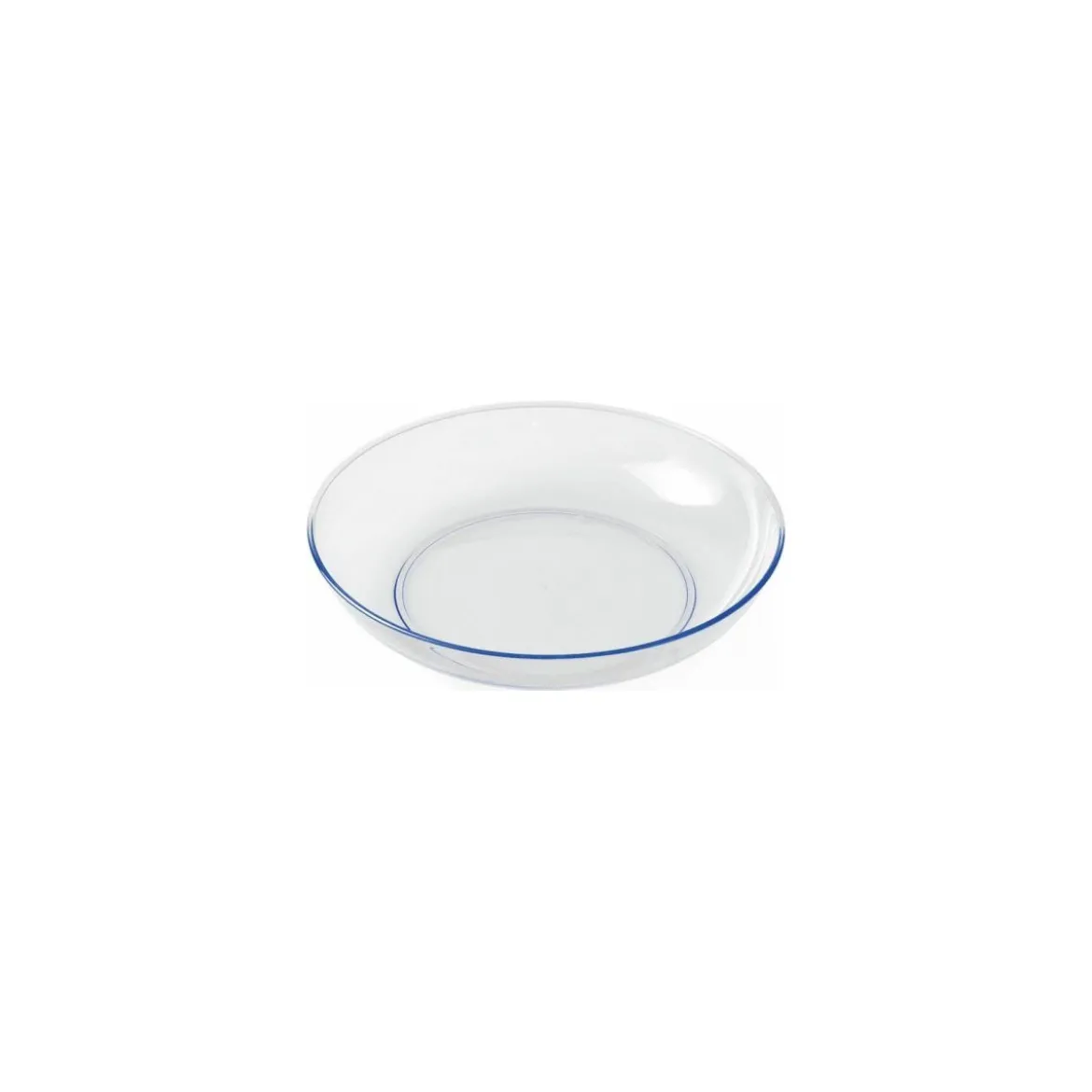Assiette creuse transparente copolyester ø 18,5 cm 35 cl - par 12