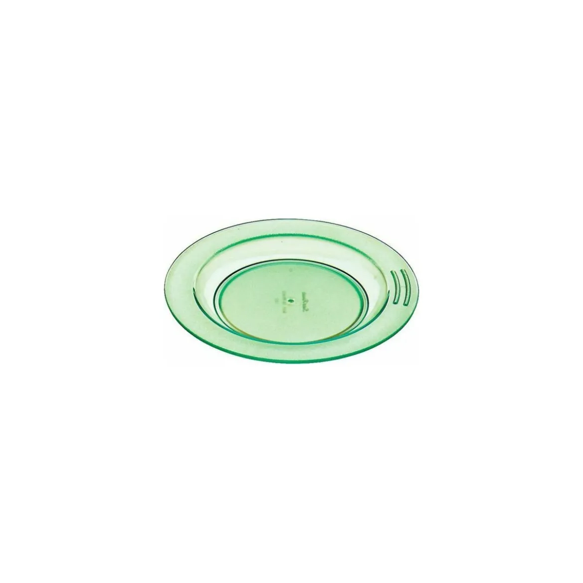 Assiette demi-creuse copolyester verte ø 23,5 cm - par 6