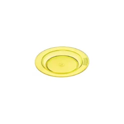 Assiette demi-creuse copolyester jaune ø 23,5 cm - par 6