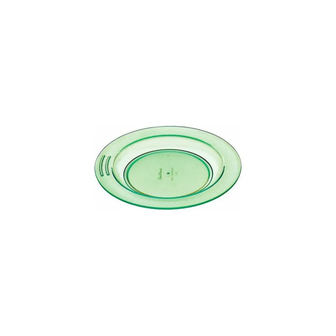 Assiette demi-creuse copolyester verte ø 18 cm - par 6