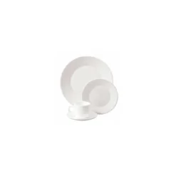 Assiette plate blanche verre trempé ø 15,5 cm - par 24