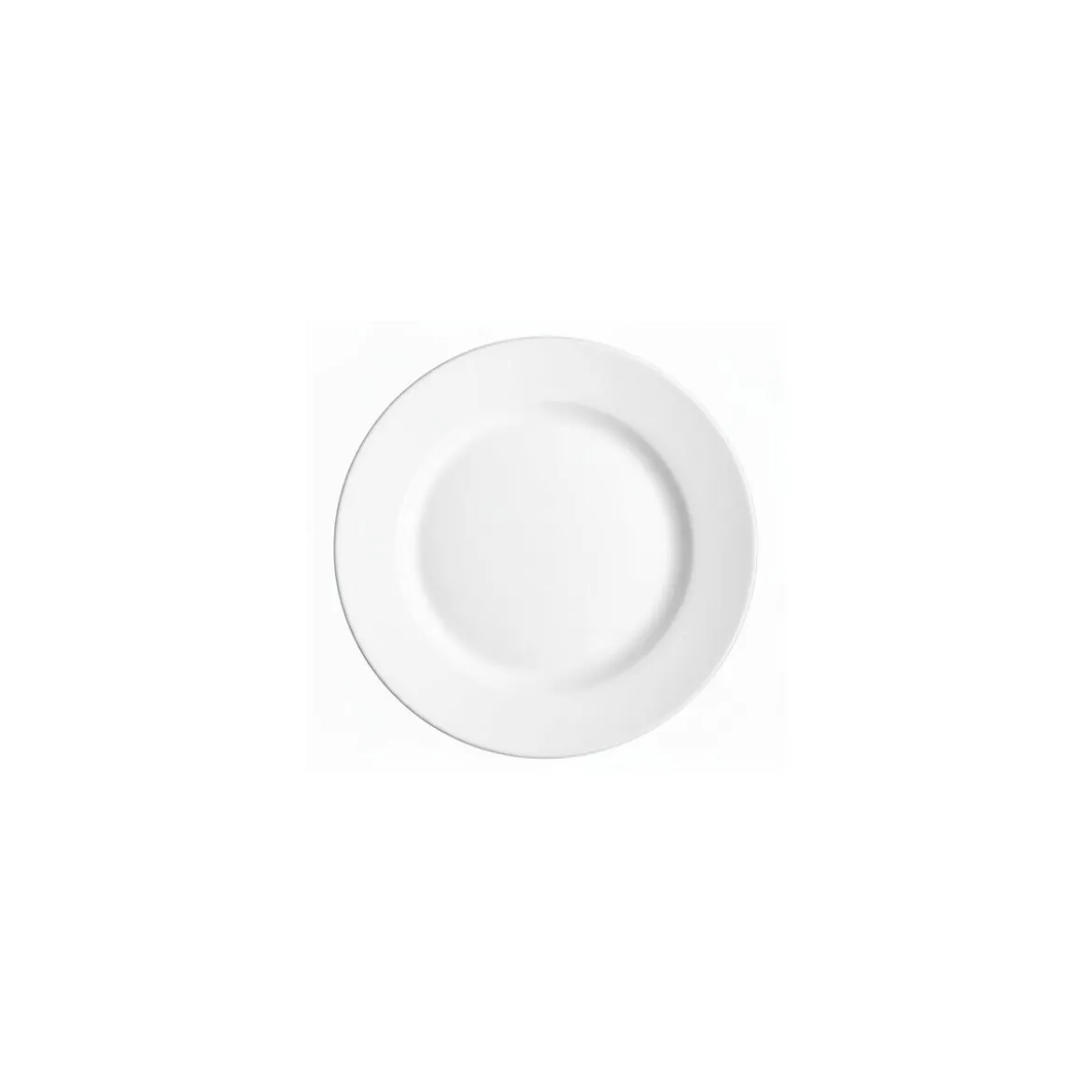 Assiette plate blanche verre trempé ø 19,5 cm - par 24