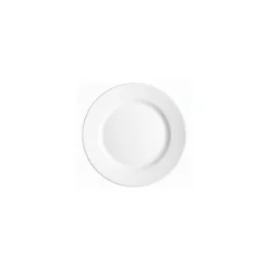 Assiette plate blanche verre trempé ø 23,5 cm - par 24