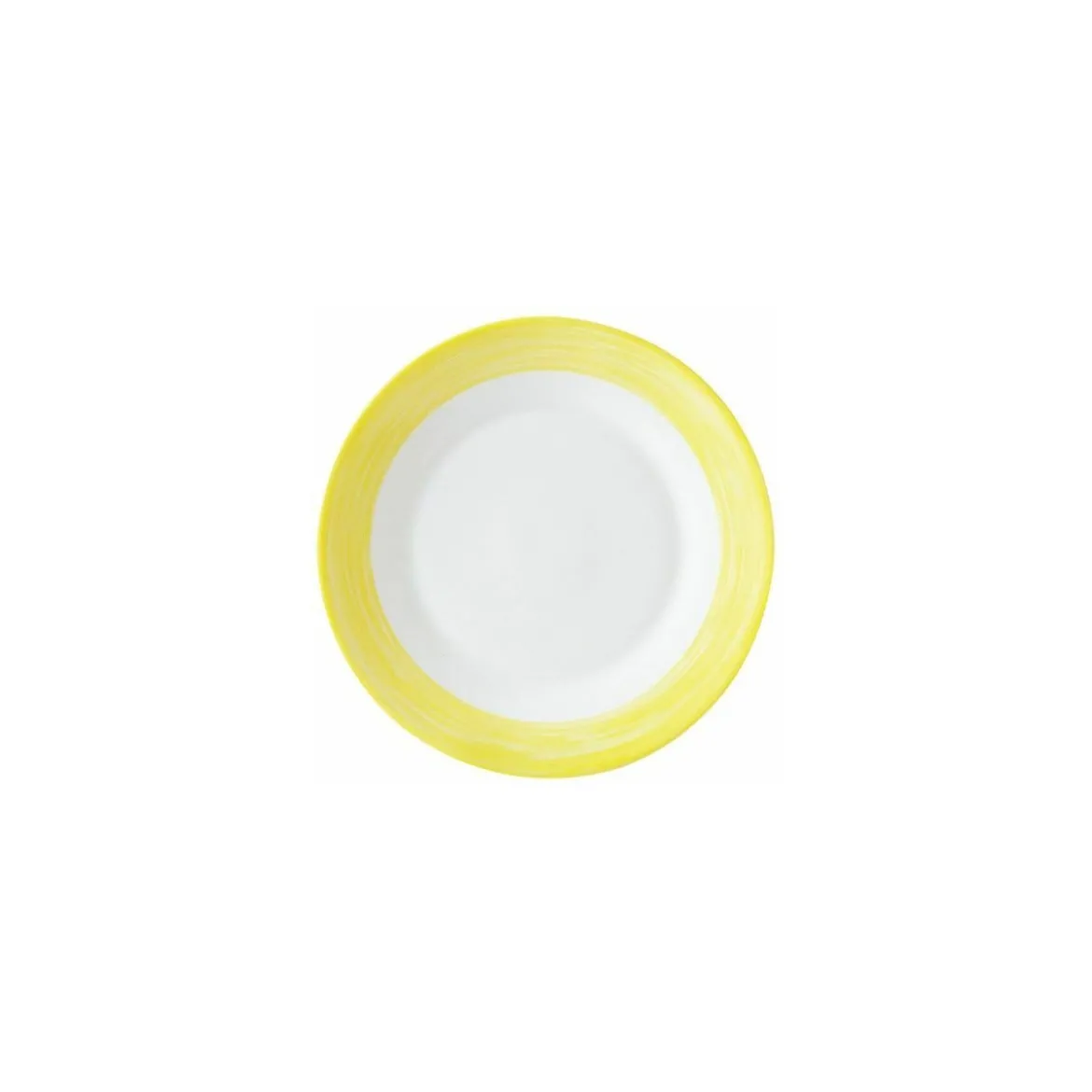 Assiette plate brush jaune ø 19,5 cm - par 24