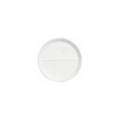 Assiette plate verre trempé régithermie 2 compartiments ø 23 cm - par 6