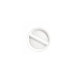 Assiette porcelaine 2 compartiments à grande séparation ø 23 cm - par 6