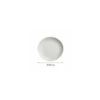 Assiette ronde carton intérieur écru extérieur blanc Ø 18,5 cm - par 50