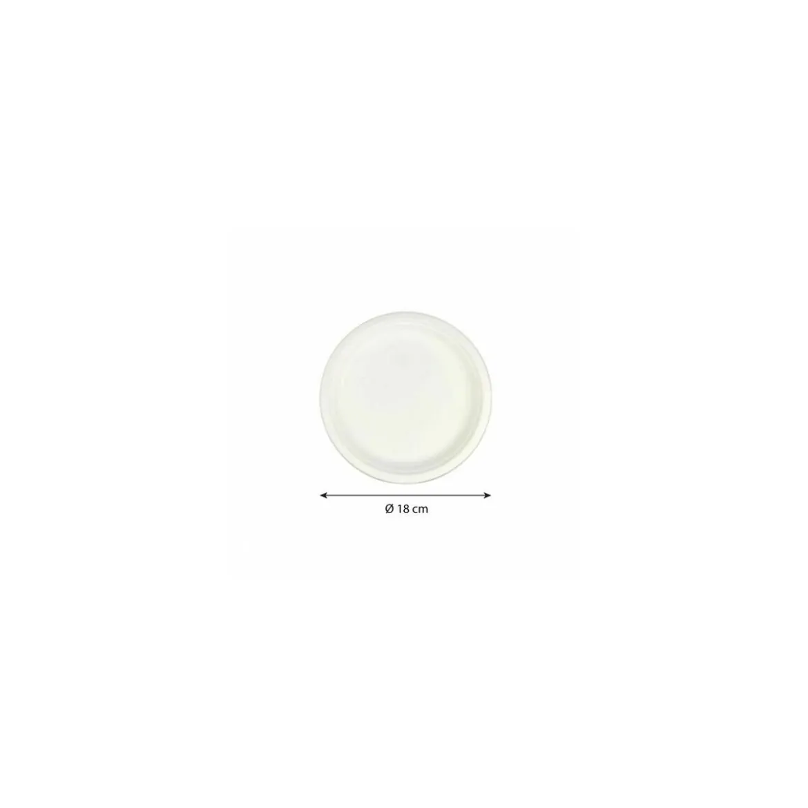 Assiette ronde en bagasse Ø 18 cm - par 50