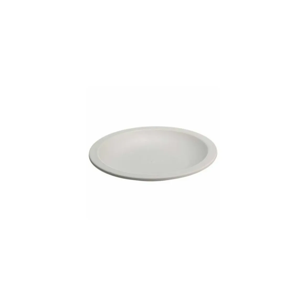 Assiette végétale réutilisable Lilitouch blanc ø 13,4 cm - par 15