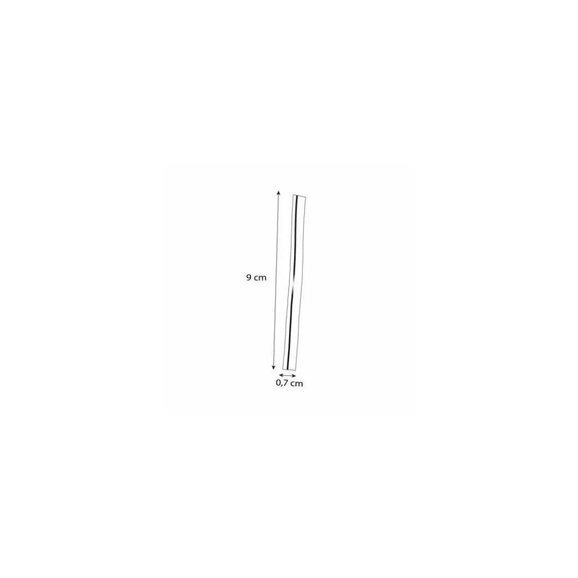 Attache cellophane rouge 9 x 0,7 cm - par 2000