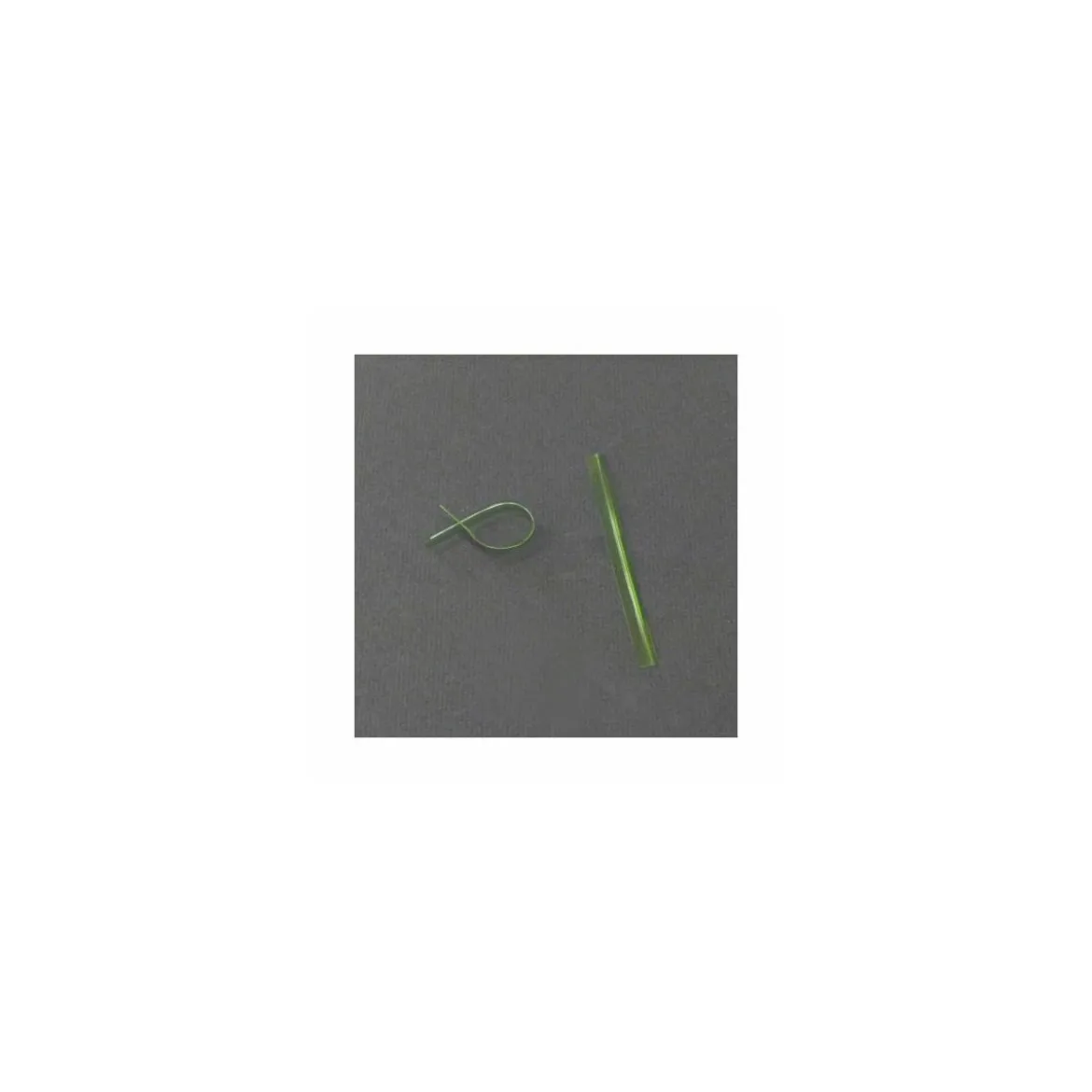 Attache cellophane vert 9 x 0,7 cm - par 2000