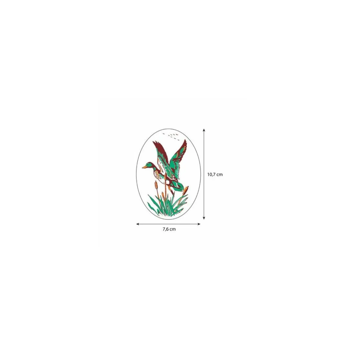 Azyme canard ovale 107 x 76 mm - par 18