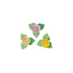 Azyme mini-rose corolle ø 40 mm - par 81
