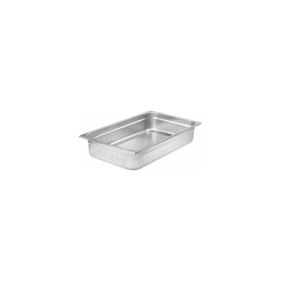 Bac gastronorme perforé inox GN 1/1 profondeur 15 cm