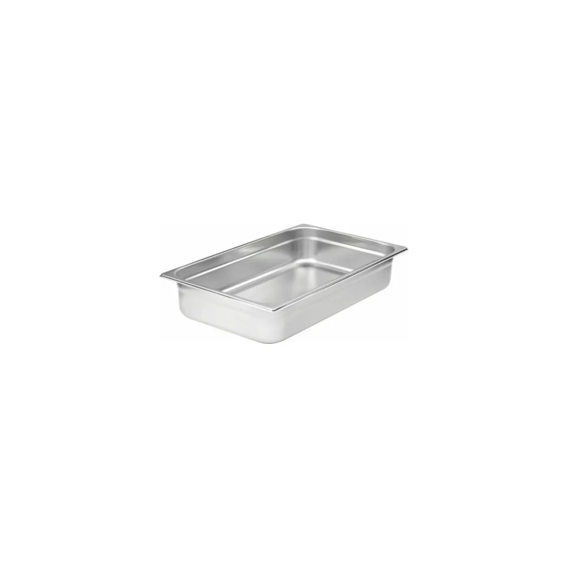 Bac gastronorme plein inox GN 1/1 profondeur 6,5 cm