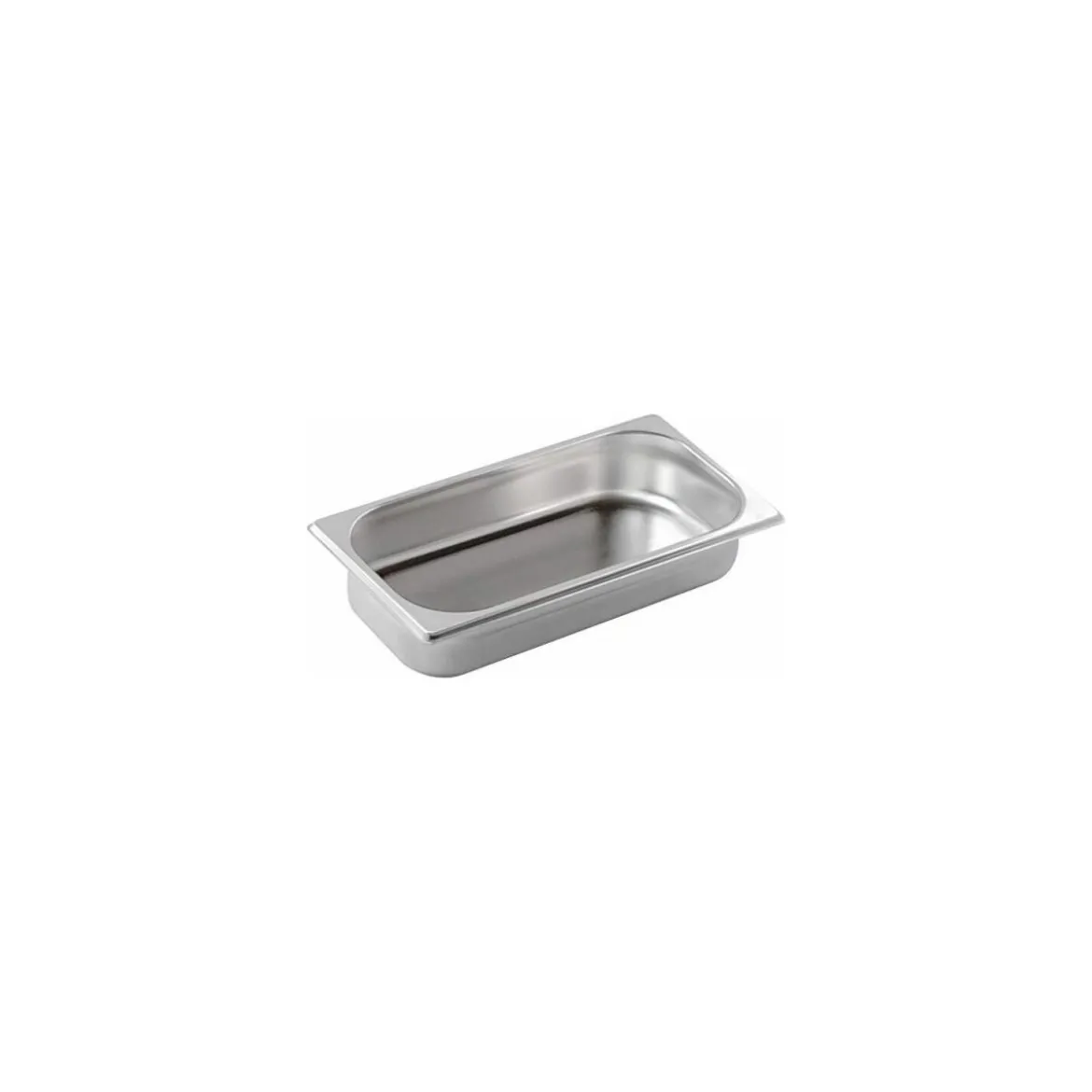 Bac gastronorme plein inox GN 1/3 profondeur 4 cm
