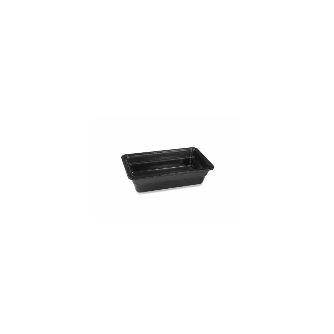 Bac mélamine noir GN 1/4 H. 6,5 cm