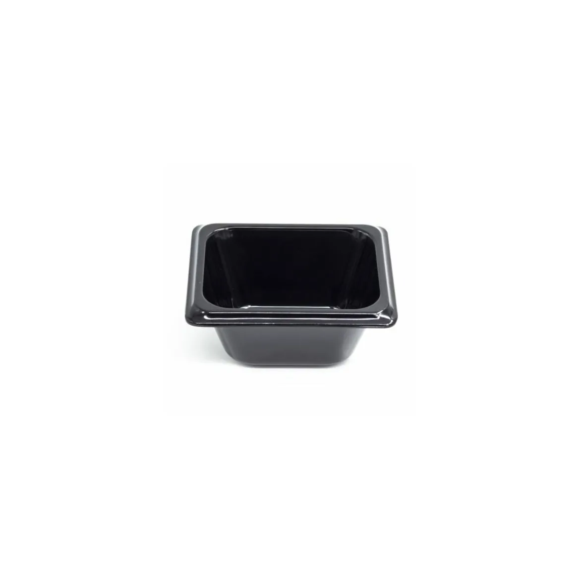 Bac mélamine noir 17,6 x 16,2 x 6,5 cm