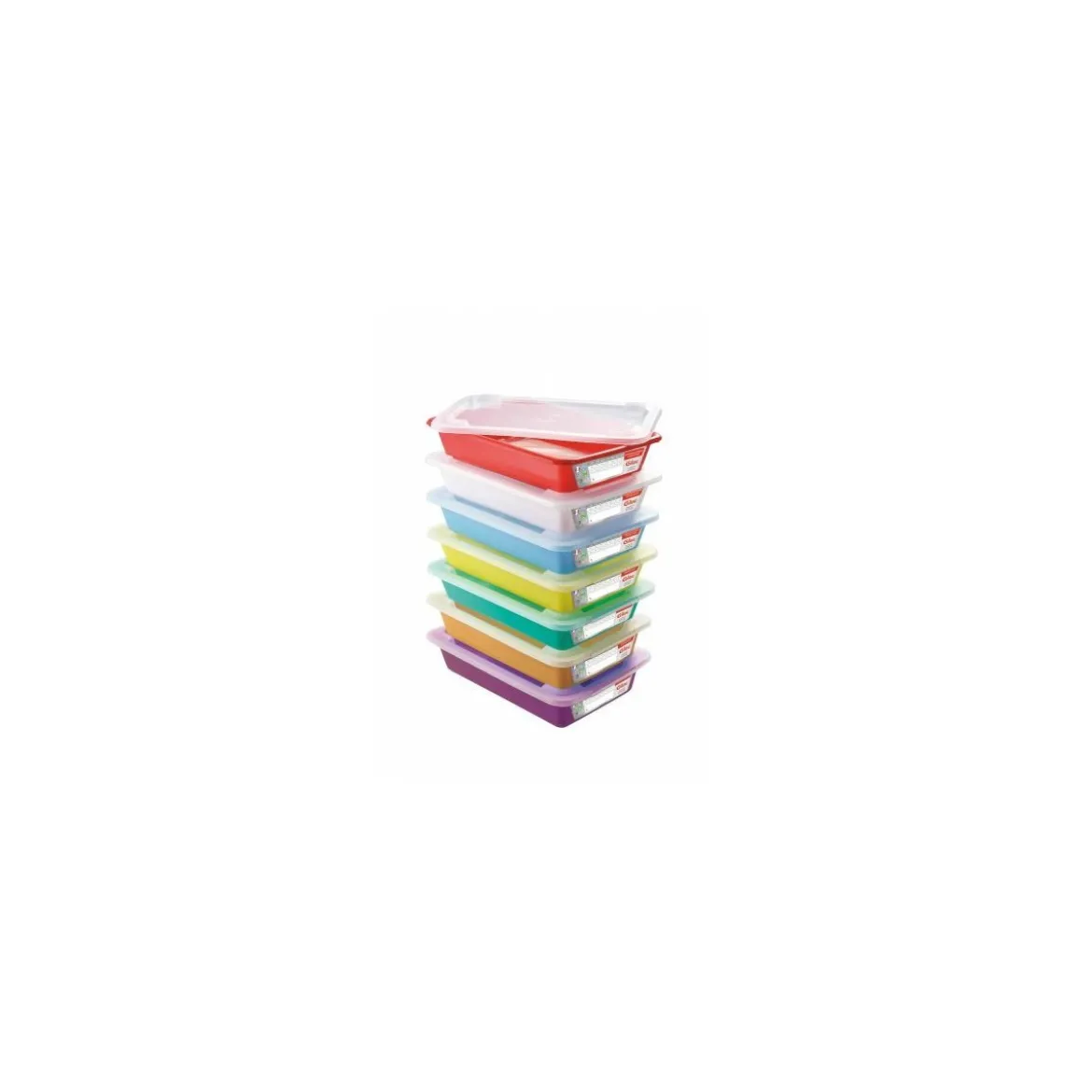 Bac plat temoin 3 L avec couvercle PEHD - par 7
