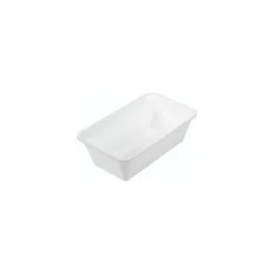 Bac plexi GN 1/4 blanc H. 8 cm 26,5 x 16,2 cm