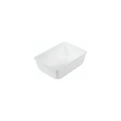 Bac plexi GN 1/5 blanc H. 8 cm 26,5 x 20 cm