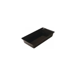 Bac plexi GN 3/4 noir H. 8 cm 48,7 x 26,5 cm