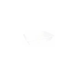 Bac rectangulaire plat PEHD blanc 8 L