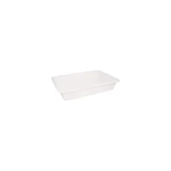 Bac rectangulaire plat PEHD blanc 10 L