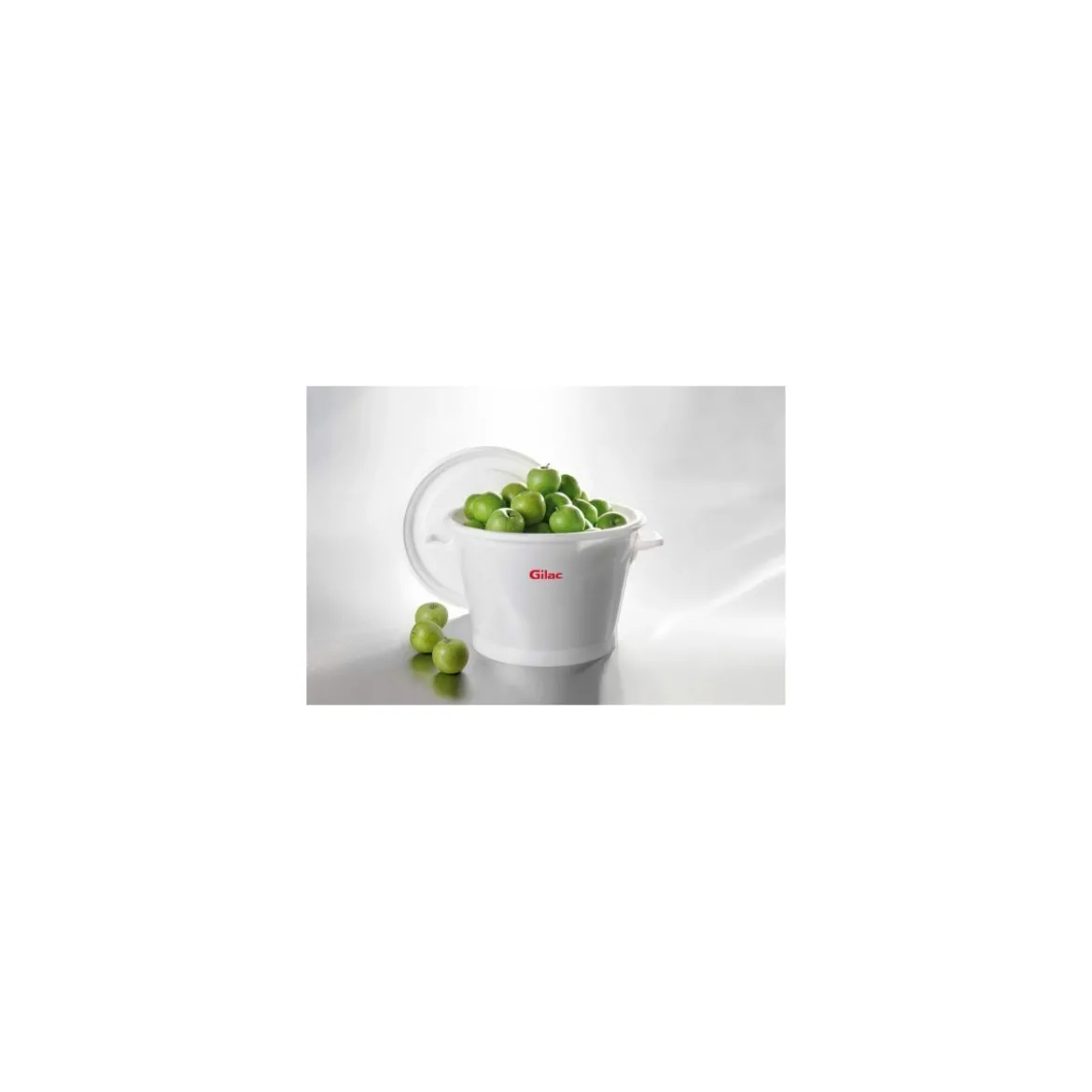 Baquet rond fond renforcé PEHD blanc 50L