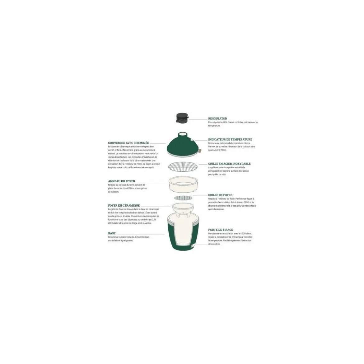 Barbecue Kamado Big Green Egg Minimax