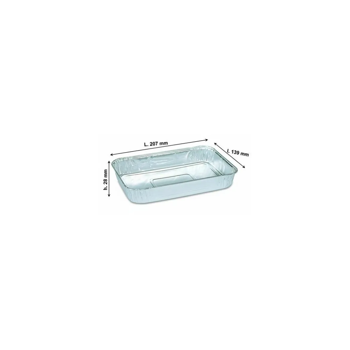 Barquette aluminium 610 ml - par 100