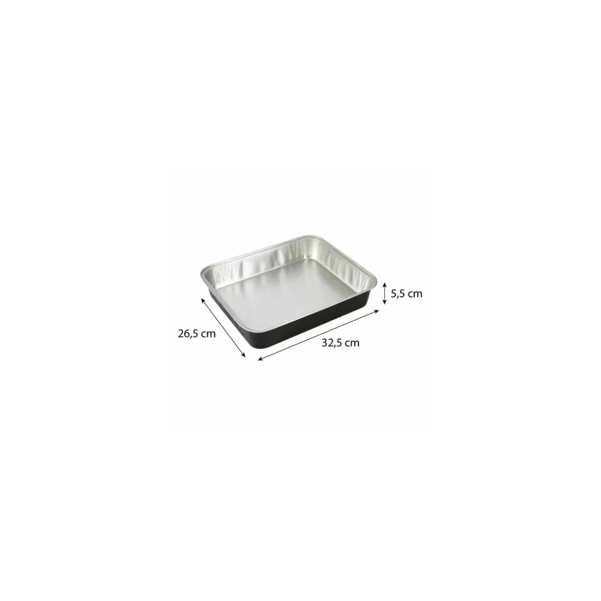 Barquette aluminium noir lisse Ready2Cook 3900 ml - par 100