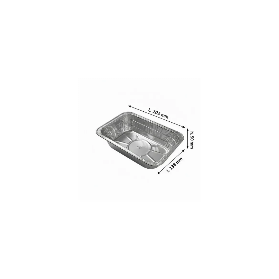 Barquette aluminium plissée BA911 890 ml - par 100