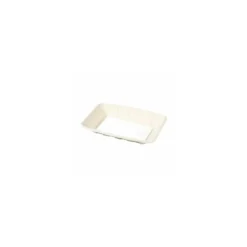 Barquette bagasse avec buvard 21,8 x 13,5 x 4 cm - par 300