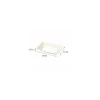 Barquette bagasse avec buvard 29 x 21 x 5,5 cm - par 100