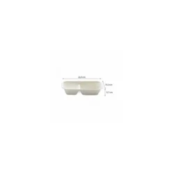 Barquette bagasse 2 compartiments 1000 ml - par 125