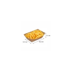 Barquette bateau carton kraft 37,5 cl - par 250