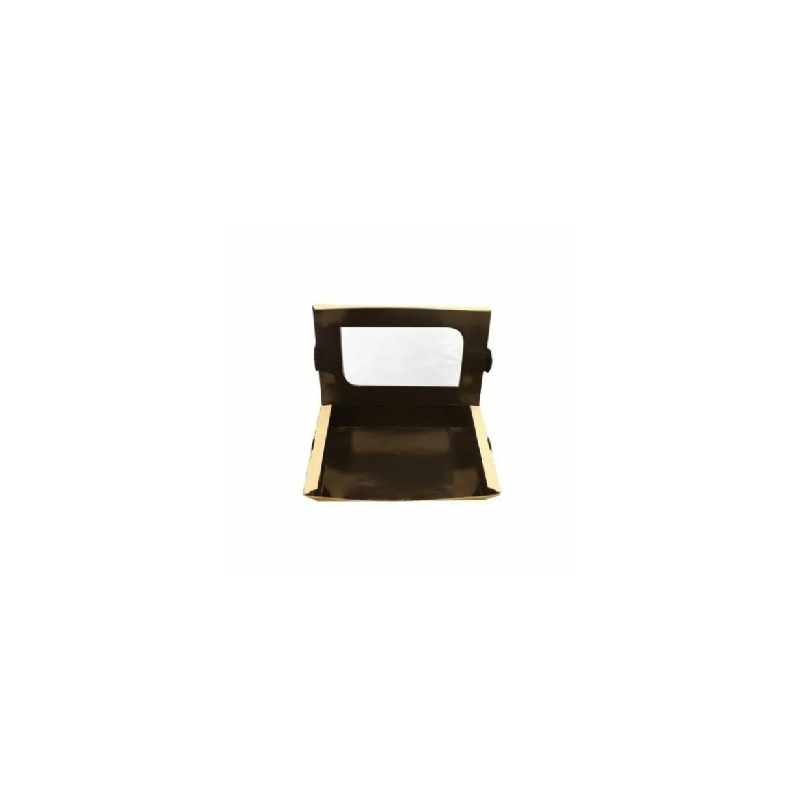 Barquette carton kraft ingraissable avec fenêtre 730 ml - par 300