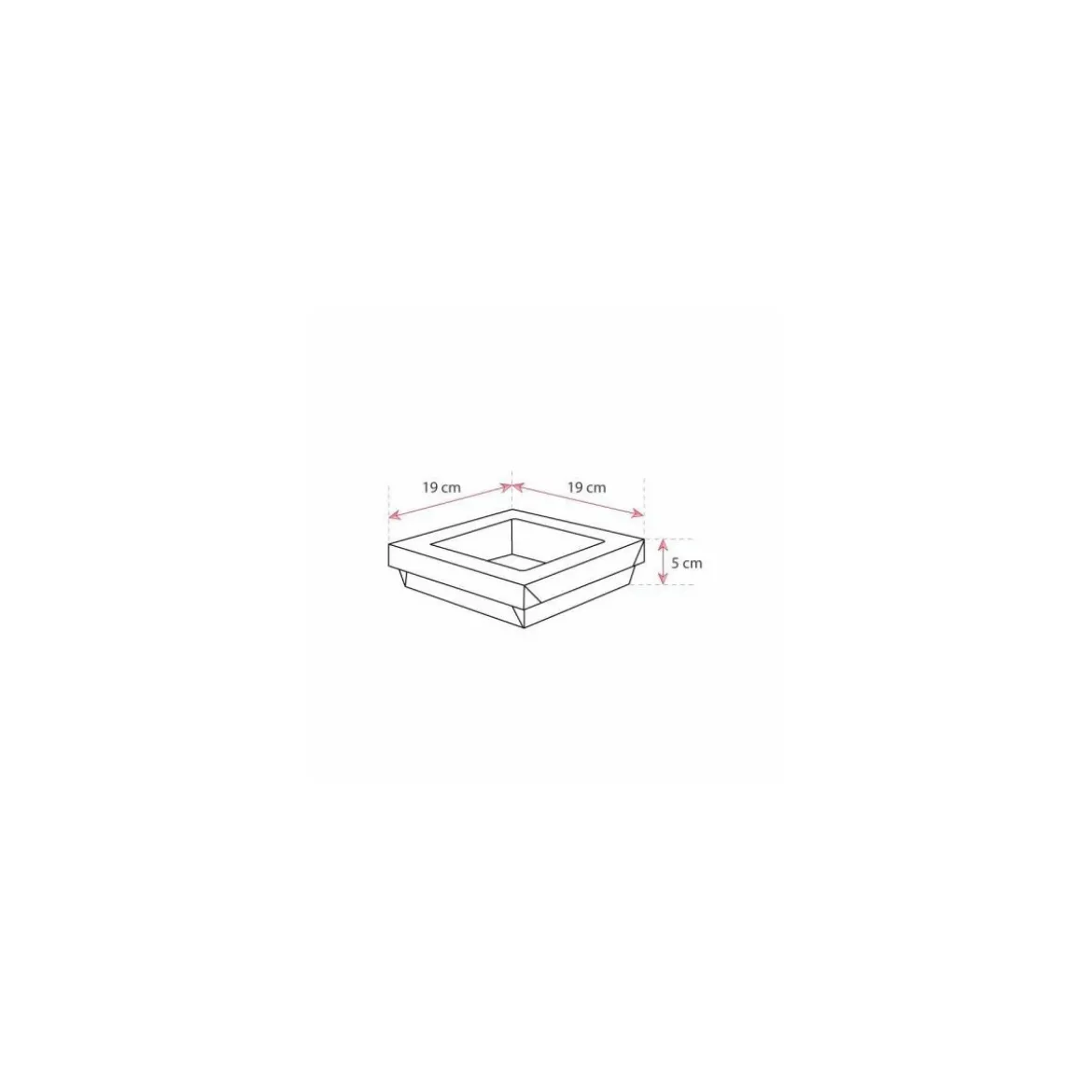 Barquette kraft brun ingraissable avec fenêtre 1000 ml - par 40