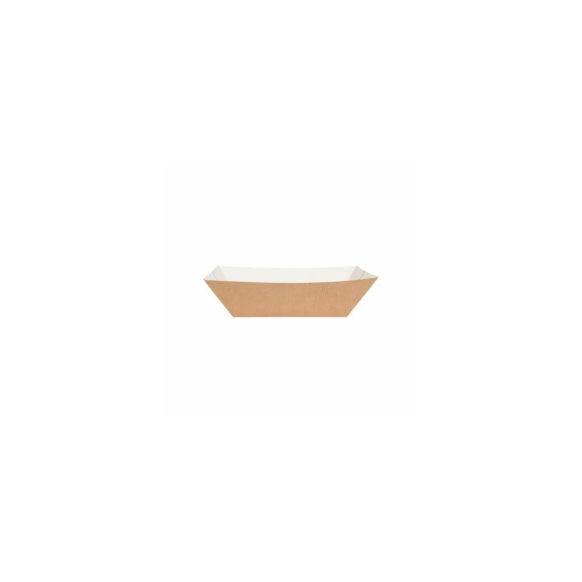 Barquette kraft brun sans couvercle 1200 ml - par 100